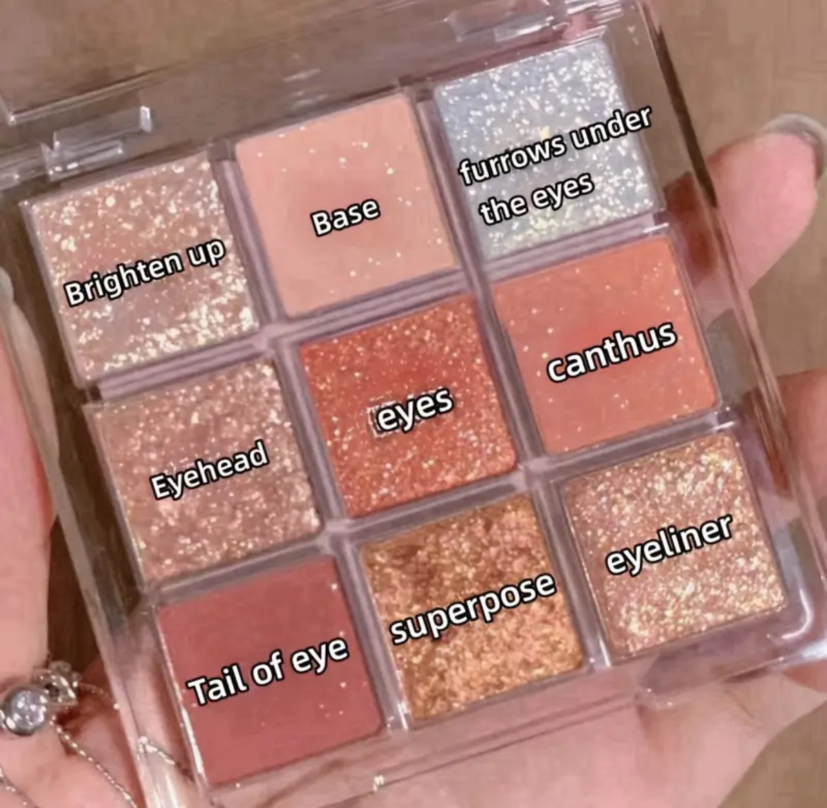9 colour eyeshadow palette