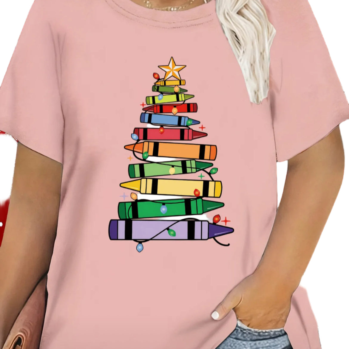 Women’s Christmas Top 4XL | Plus Size Festive T-Shirt